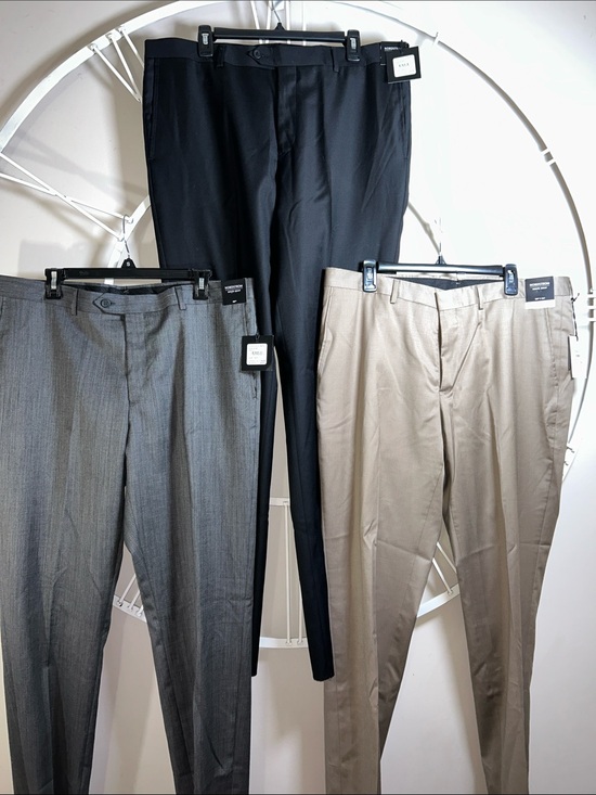 Nordstrom Other - NWT 3x Nordstrom Men's Dress Pants Trio - 2x size 38 Black, Gray & Tan 38x34